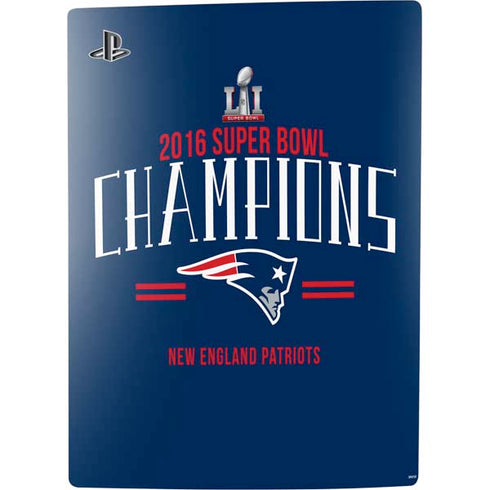 NFL 2016 Super Bowl LI Champions New England Patriots PS5 Console Skin