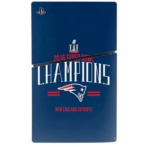 NFL 2016 Super Bowl LI Champions New England Patriots PS5 Slim Disk Bundle Skin