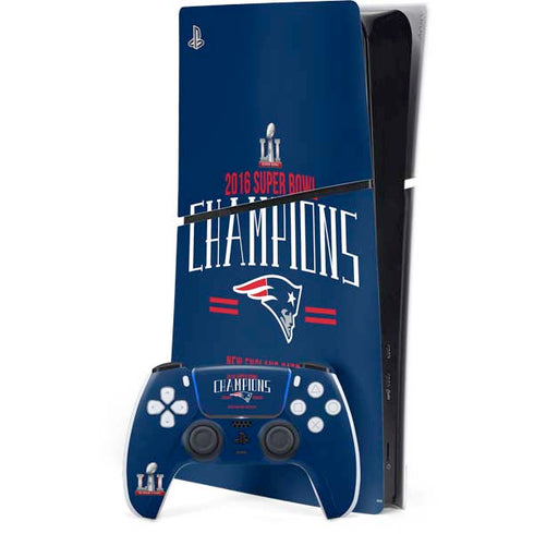 NFL 2016 Super Bowl LI Champions New England Patriots PS5 Slim Digital Edition Bundle Skin