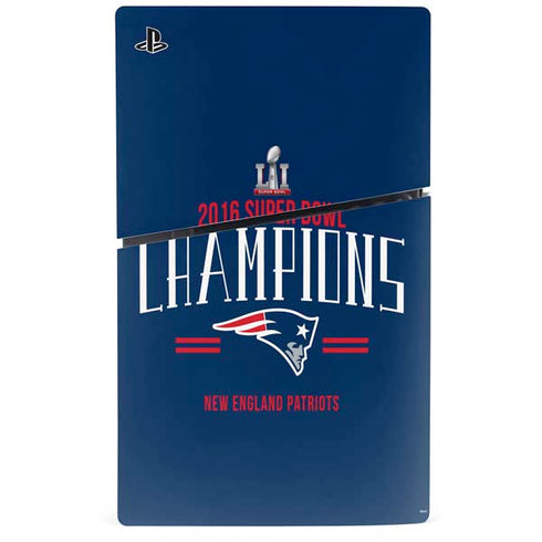 NFL 2016 Super Bowl LI Champions New England Patriots PS5 Slim Digital Edition Bundle Skin