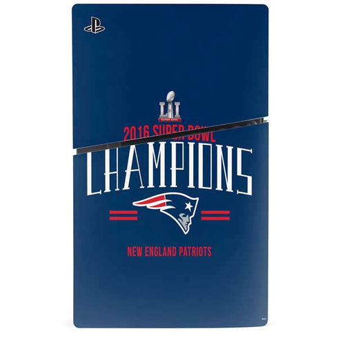 NFL 2016 Super Bowl LI Champions New England Patriots PS5 Slim Digital Edition Console Skin