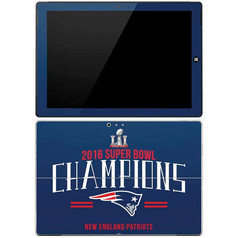 NFL 2016 Super Bowl LI Champions New England Patriots Surface Pro 3 Skin