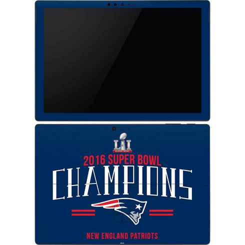 NFL 2016 Super Bowl LI Champions New England Patriots Surface Pro 6 Skin