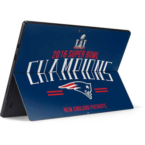 NFL 2016 Super Bowl LI Champions New England Patriots Surface Pro 6 Skin