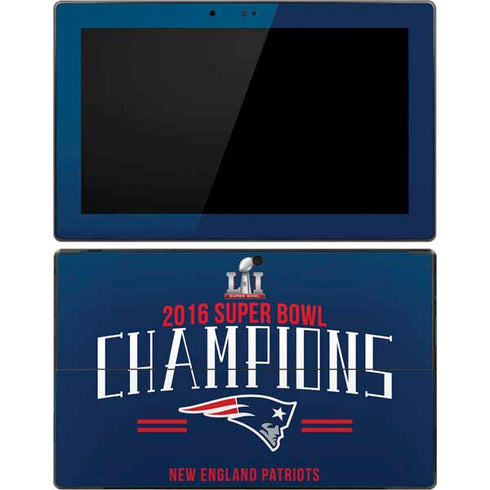 NFL 2016 Super Bowl LI Champions New England Patriots Surface Pro Tablet Skin