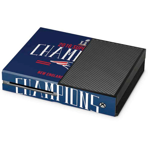 NFL 2016 Super Bowl LI Champions New England Patriots Xbox One Console Skin