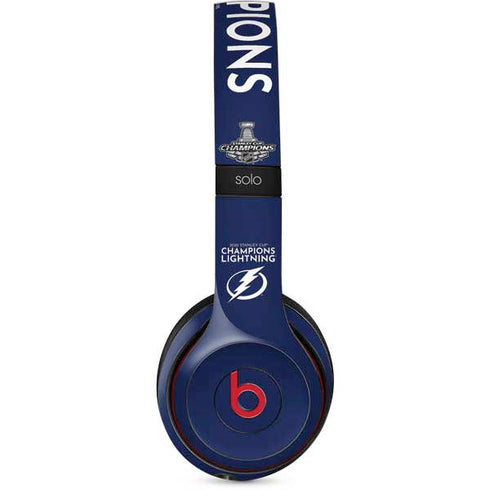 NHL 2020 Stanley Cup Champions Lightning Beats Solo 2 Wireless Skin