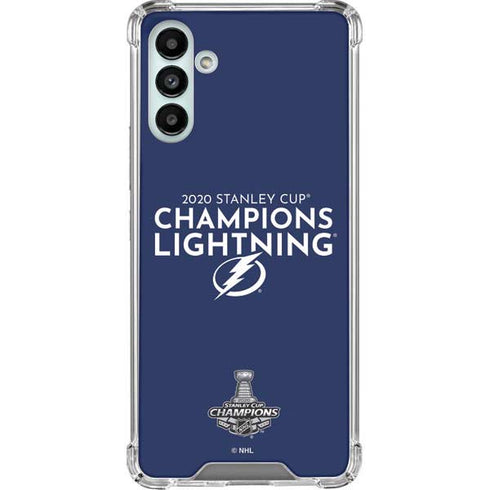 NHL 2020 Stanley Cup Champions Lightning Galaxy A13 5G Clear Case