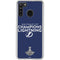NHL 2020 Stanley Cup Champions Lightning Galaxy A21 Clear Case