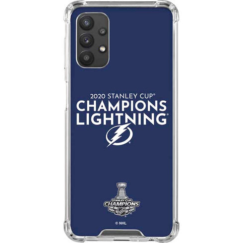 NHL 2020 Stanley Cup Champions Lightning Galaxy A32 5G Clear Case