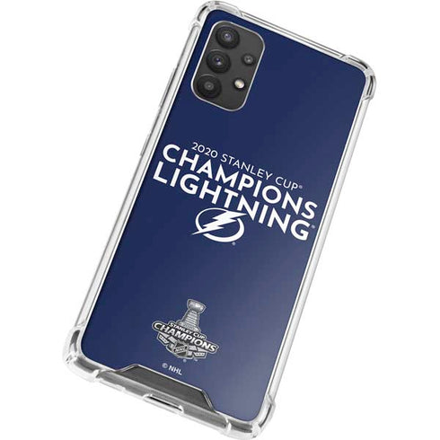 NHL 2020 Stanley Cup Champions Lightning Galaxy A32 5G Clear Case