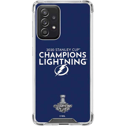 NHL 2020 Stanley Cup Champions Lightning Galaxy A52 5G Clear Case