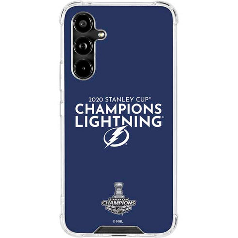 NHL 2020 Stanley Cup Champions Lightning Galaxy A54 5G Clear Case