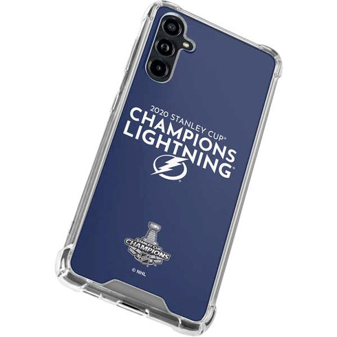 NHL 2020 Stanley Cup Champions Lightning Galaxy A54 5G Clear Case