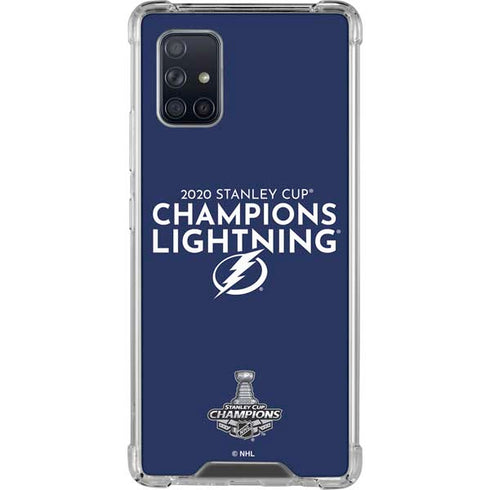 NHL 2020 Stanley Cup Champions Lightning Galaxy A71 5G Clear Case