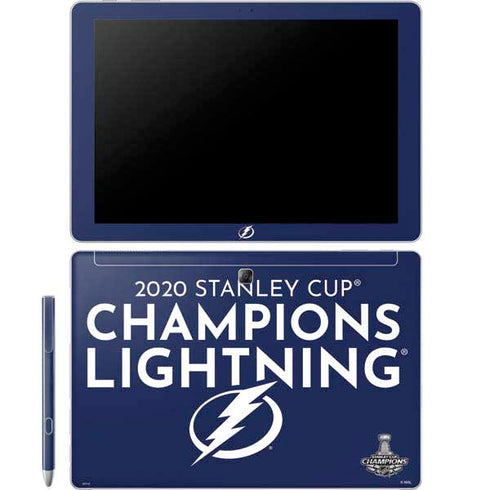 NHL 2020 Stanley Cup Champions Lightning Galaxy Book 12in Skin
