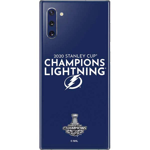 NHL 2020 Stanley Cup Champions Lightning Galaxy Note 10 Skin