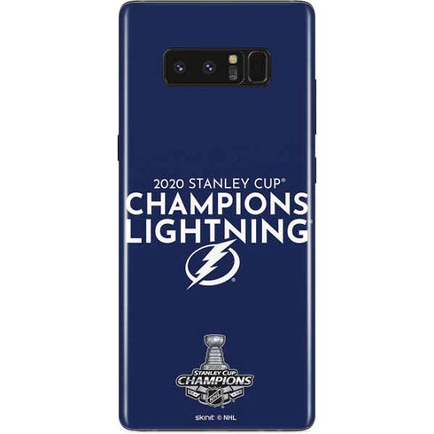 NHL 2020 Stanley Cup Champions Lightning Galaxy Note 8 Skin