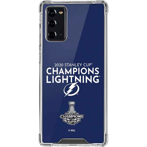 NHL 2020 Stanley Cup Champions Lightning Galaxy Note20 5G Clear Case