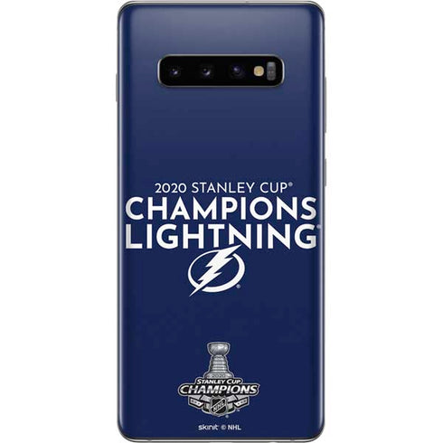 NHL 2020 Stanley Cup Champions Lightning Galaxy S10 Plus Skin