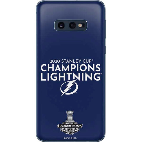NHL 2020 Stanley Cup Champions Lightning Galaxy S10e Skin