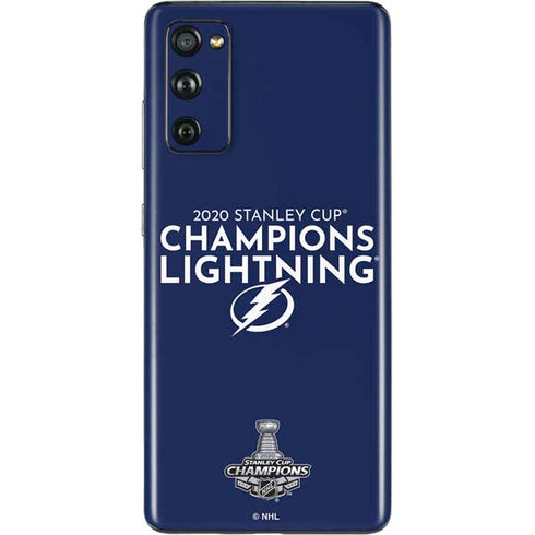 NHL 2020 Stanley Cup Champions Lightning Galaxy S20 Fan Edition Skin