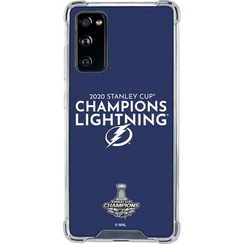 NHL 2020 Stanley Cup Champions Lightning Galaxy S20 FE Clear Case