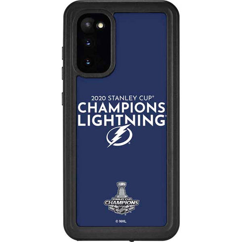 NHL 2020 Stanley Cup Champions Lightning Galaxy S20 Waterproof Case