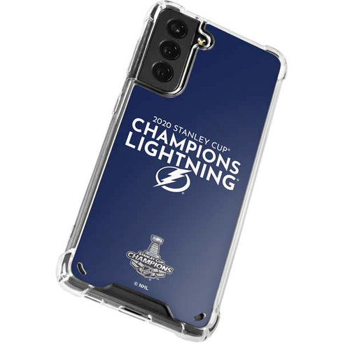 NHL 2020 Stanley Cup Champions Lightning Galaxy S21 5G Clear Case