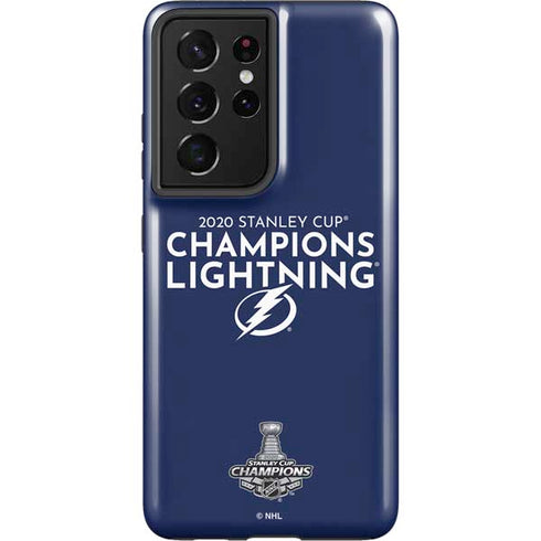 NHL 2020 Stanley Cup Champions Lightning Galaxy S21 Ultra 5G Pro Case