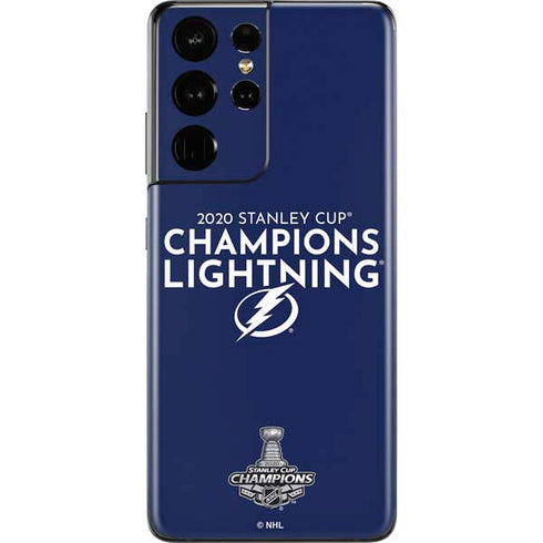 NHL 2020 Stanley Cup Champions Lightning Galaxy S21 Ultra 5G Skin