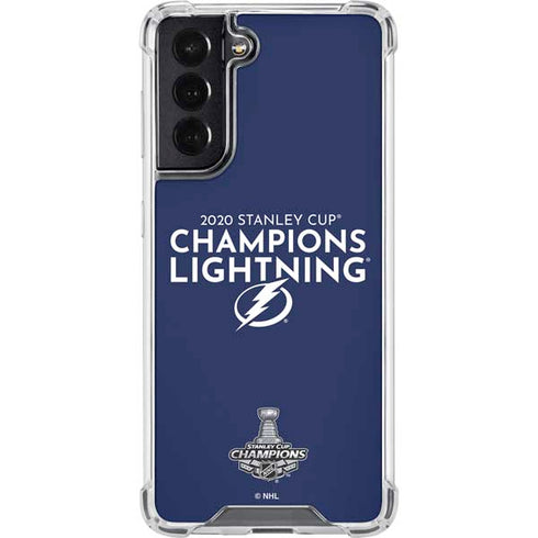 NHL 2020 Stanley Cup Champions Lightning Galaxy S22 Clear Case