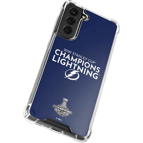 NHL 2020 Stanley Cup Champions Lightning Galaxy S22 Clear Case