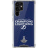 NHL 2020 Stanley Cup Champions Lightning Galaxy S22 Ultra Clear Case