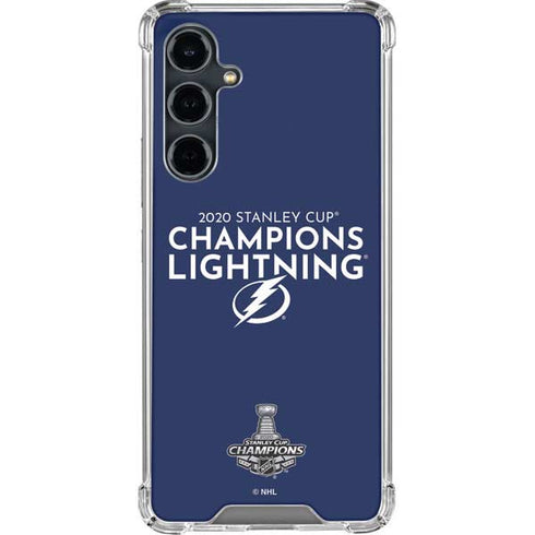 NHL 2020 Stanley Cup Champions Lightning Galaxy S23 FE Clear Case
