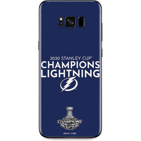 NHL 2020 Stanley Cup Champions Lightning Galaxy S8 Skin