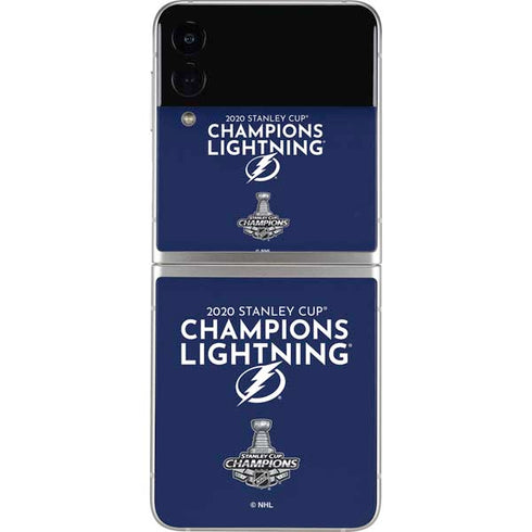 NHL 2020 Stanley Cup Champions Lightning Galaxy Z Flip3 5G Skin