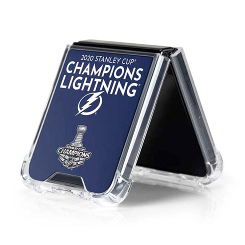 NHL 2020 Stanley Cup Champions Lightning Galaxy Z Flip5 5G Clear Case