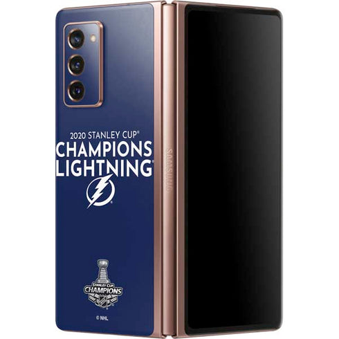 NHL 2020 Stanley Cup Champions Lightning Galaxy Z Fold2 5G Skin