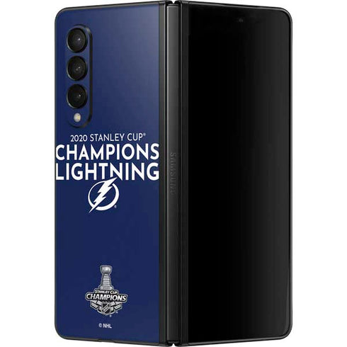 NHL 2020 Stanley Cup Champions Lightning Galaxy Z Fold3 5G Skin