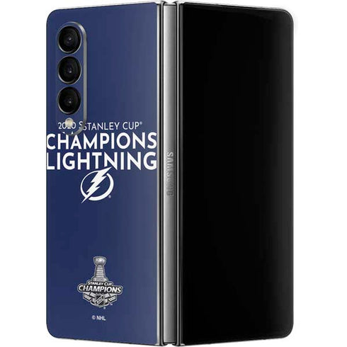 NHL 2020 Stanley Cup Champions Lightning Galaxy Z Fold4 5G Skin