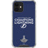 NHL 2020 Stanley Cup Champions Lightning iPhone 12 Clear Case