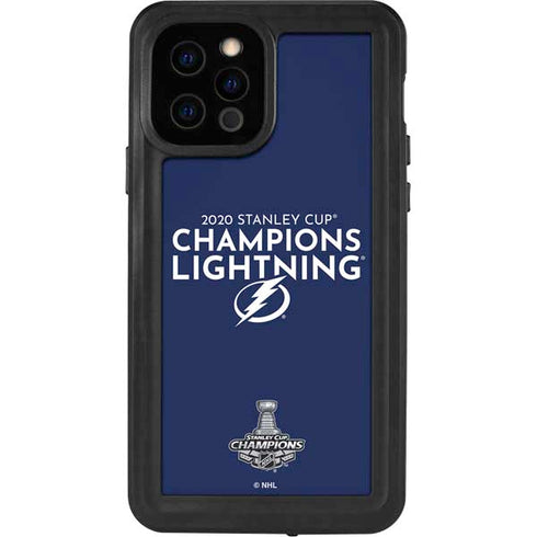 NHL 2020 Stanley Cup Champions Lightning iPhone 12 Pro Waterproof Case