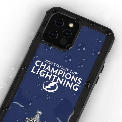 NHL 2020 Stanley Cup Champions Lightning iPhone 12 Pro Waterproof Case