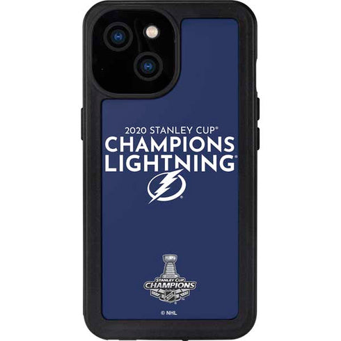 NHL 2020 Stanley Cup Champions Lightning iPhone 13 Mini Waterproof Case