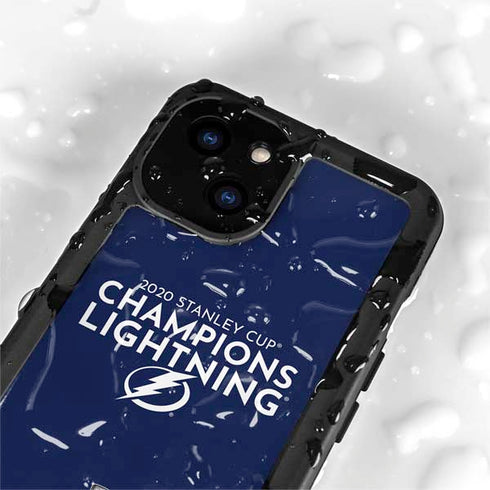 NHL 2020 Stanley Cup Champions Lightning iPhone 13 Mini Waterproof Case