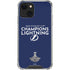 NHL 2020 Stanley Cup Champions Lightning iPhone 14 Plus Clear Case