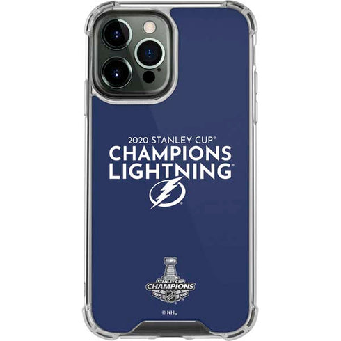 NHL 2020 Stanley Cup Champions Lightning iPhone 14 Pro Max Clear Case