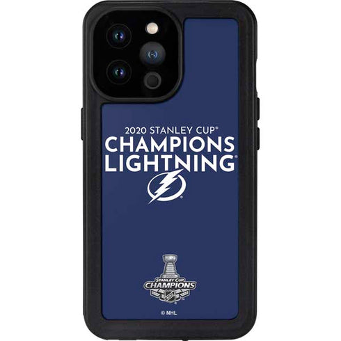 NHL 2020 Stanley Cup Champions Lightning iPhone 14 Pro Max Waterproof Case