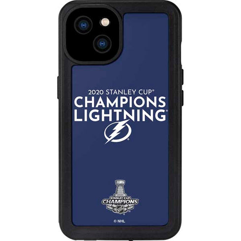 NHL 2020 Stanley Cup Champions Lightning iPhone 15 Plus Waterproof Case